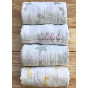 Aden + Anais Colorful Animals Baby Blankets Cotton Muslin Security Swaddling